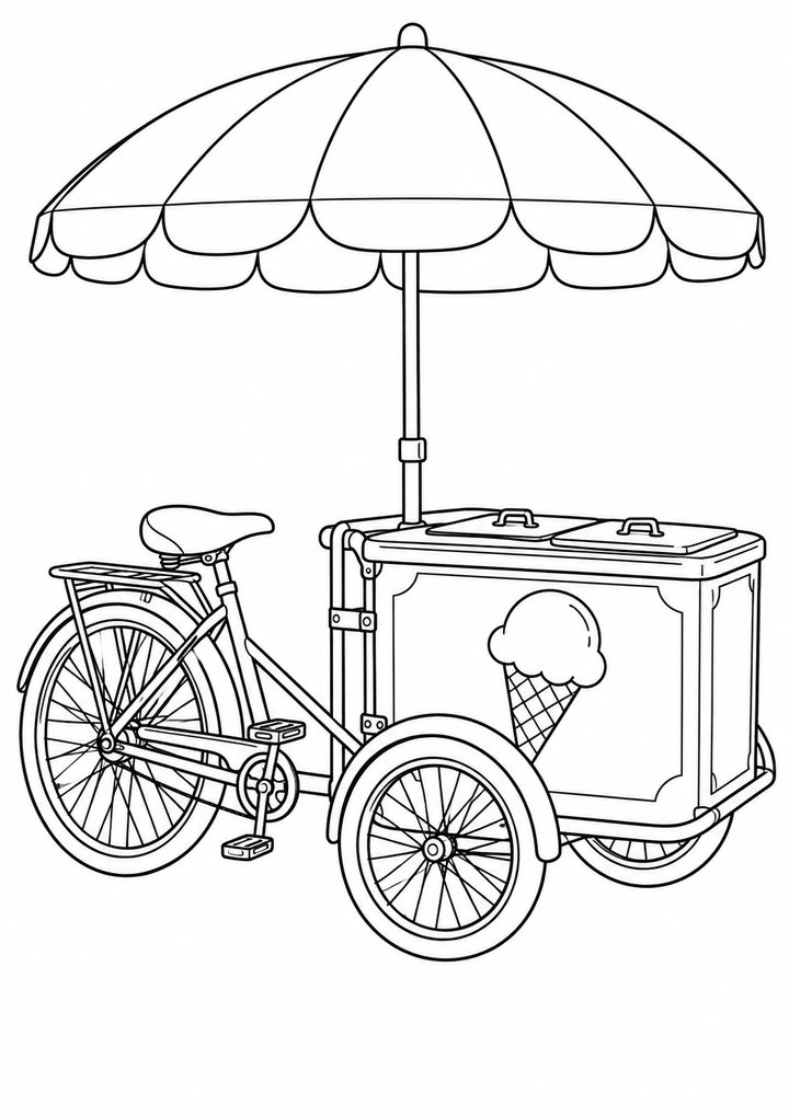Le marchand de glaces à vélo