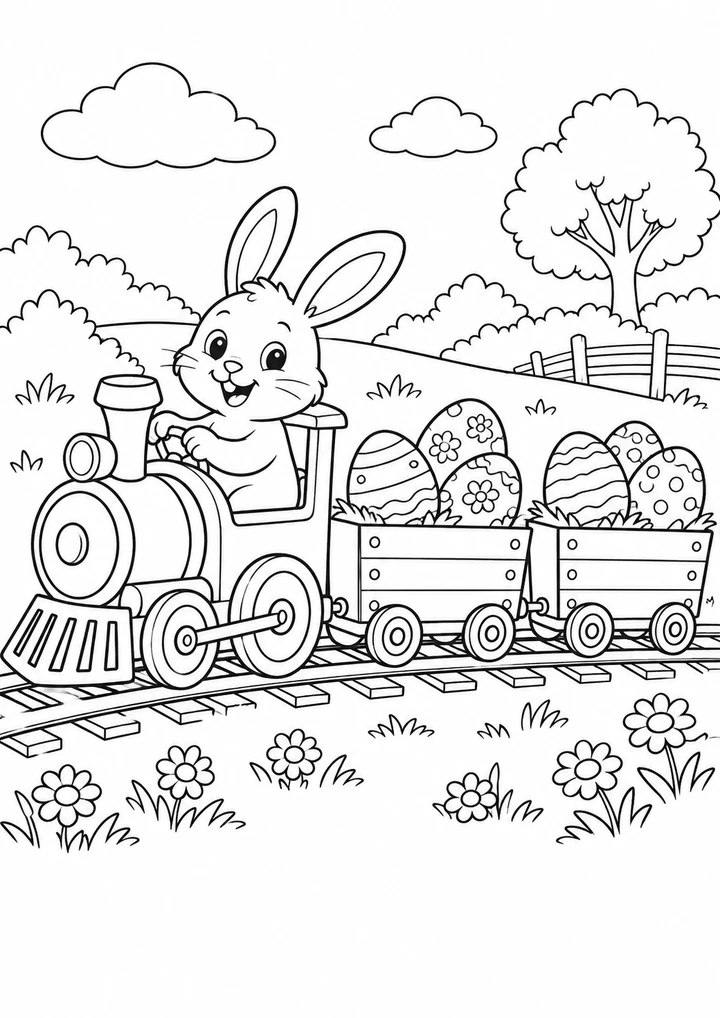 Le train des œufs de Pâques
