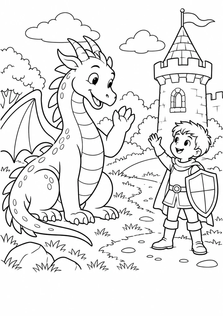 Le dragon et le chevalier