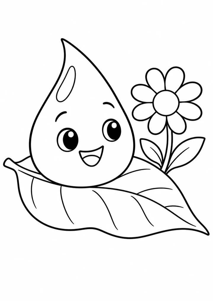 La goutte sur la feuille