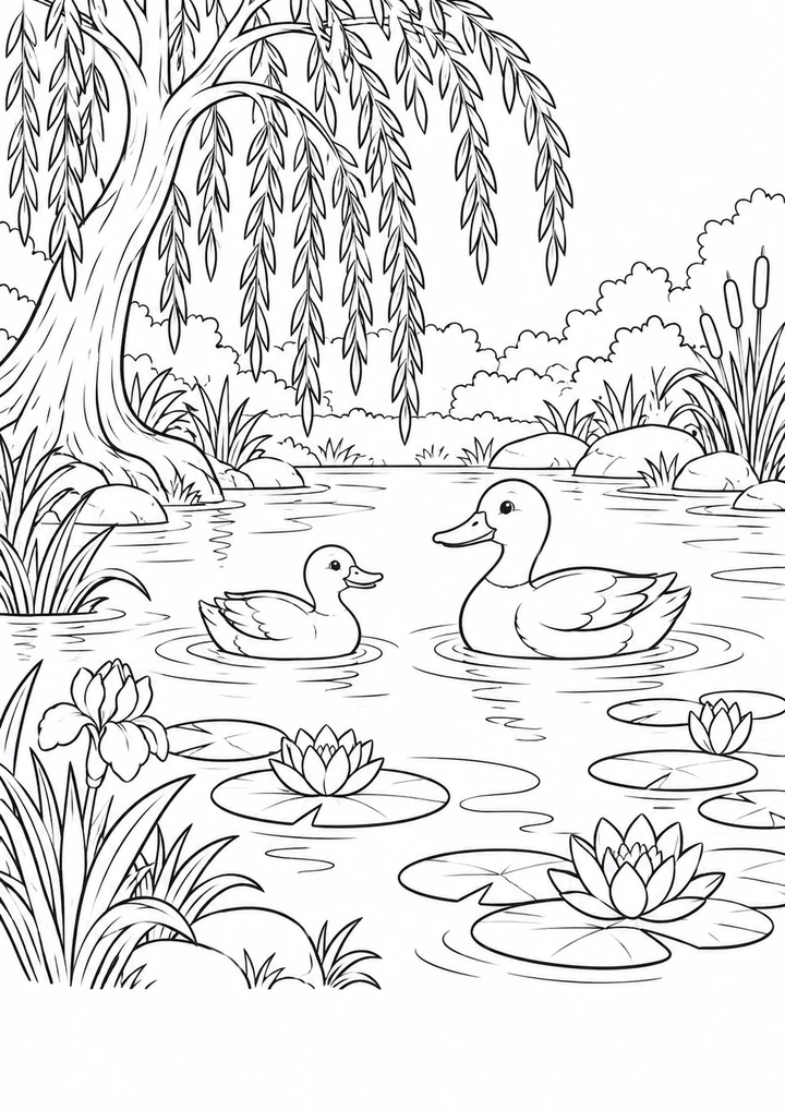 La mare au saule tranquille