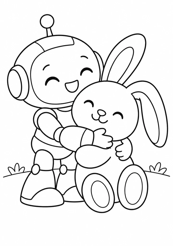 Le robot et son doudou