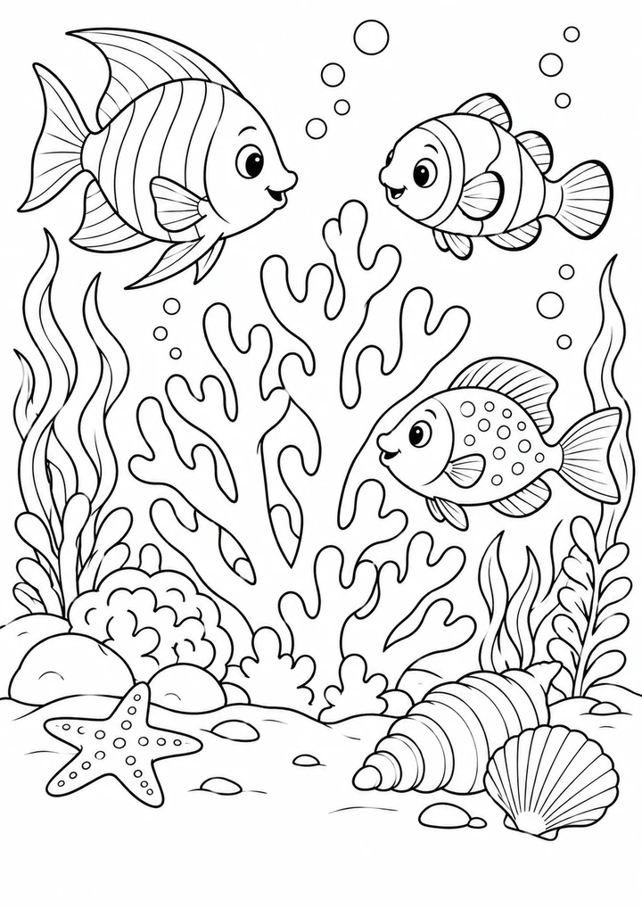 Le récif des poissons curieux