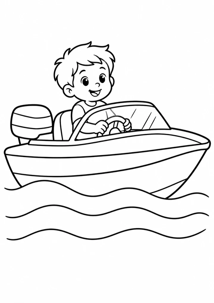 Le bateau à moteur