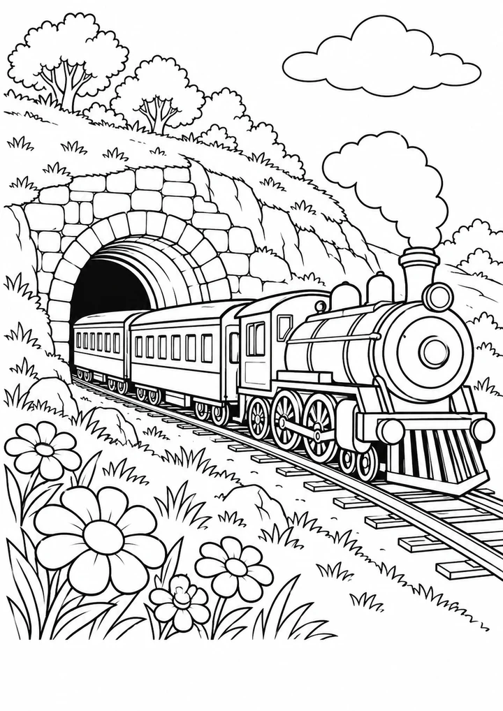 Le train et le tunnel