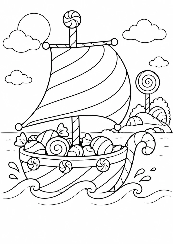 Le bateau des friandises