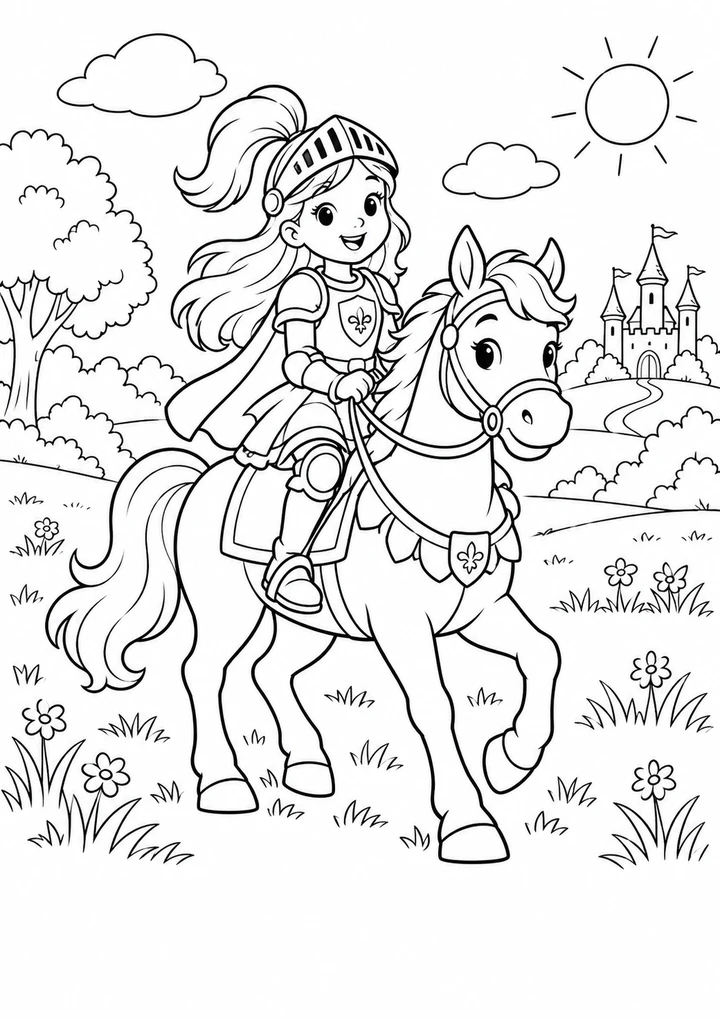 La chevalière à cheval
