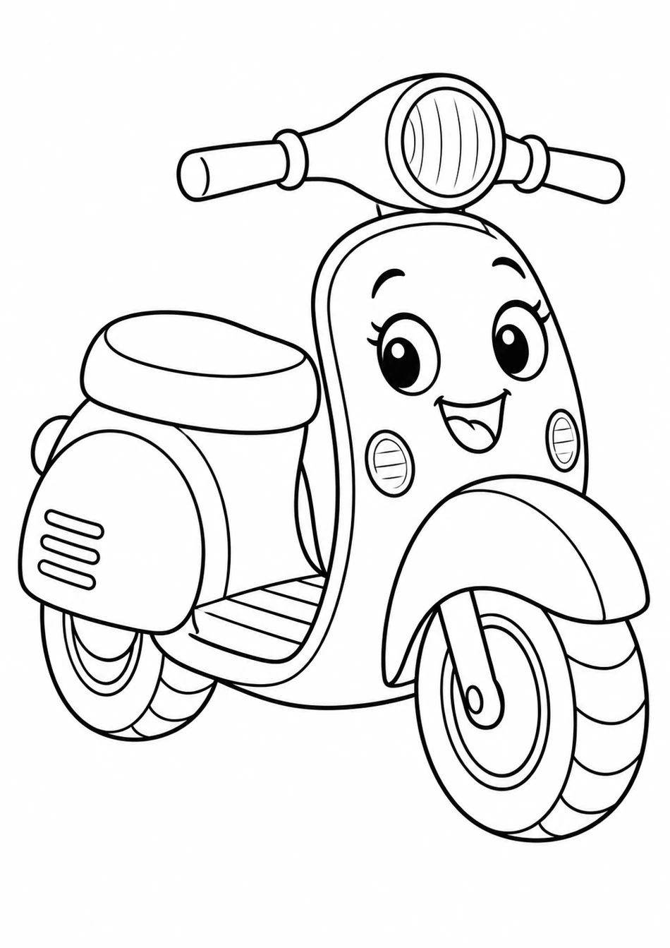 Le petit scooter rond