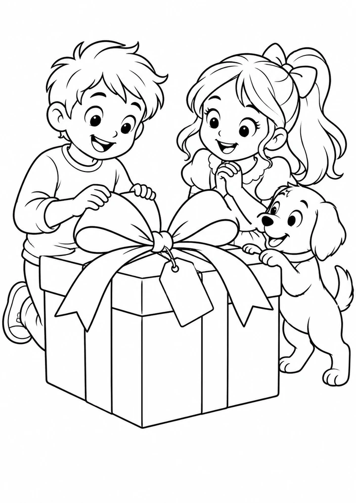 Le cadeau au ruban géant