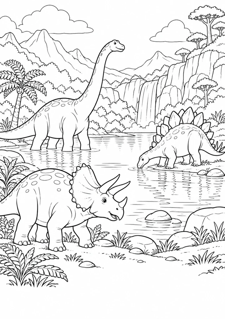 La vallée des dinosaures paisibles