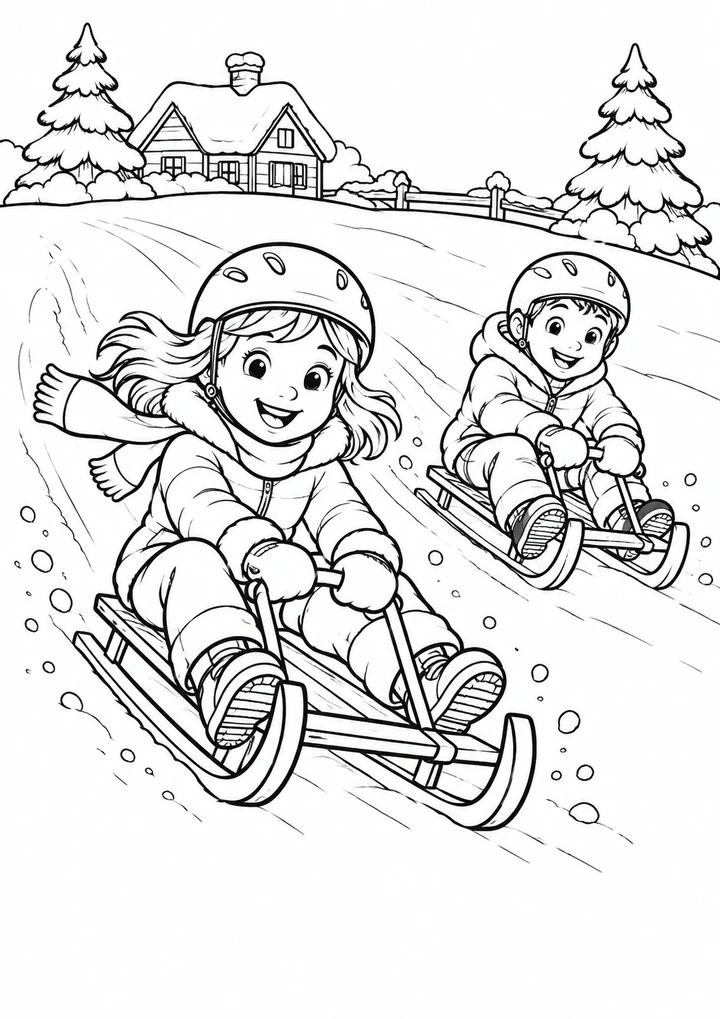La grande journée de luge