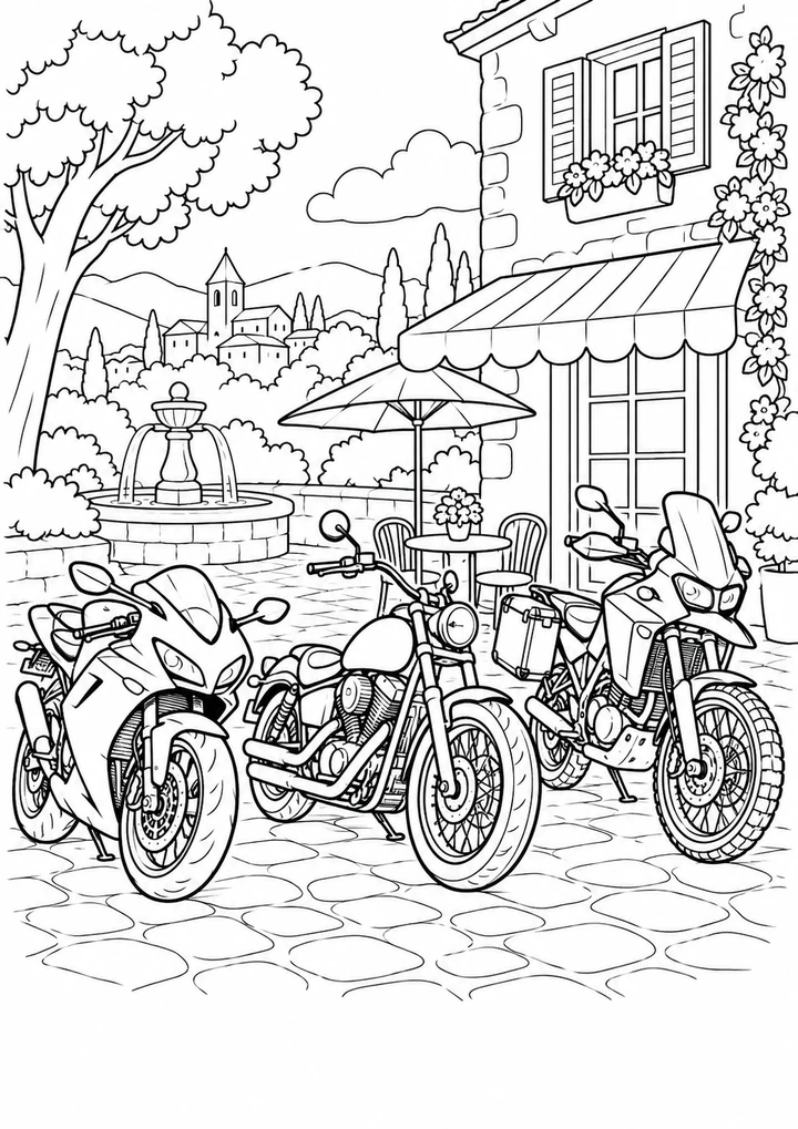 Le rassemblement des motos