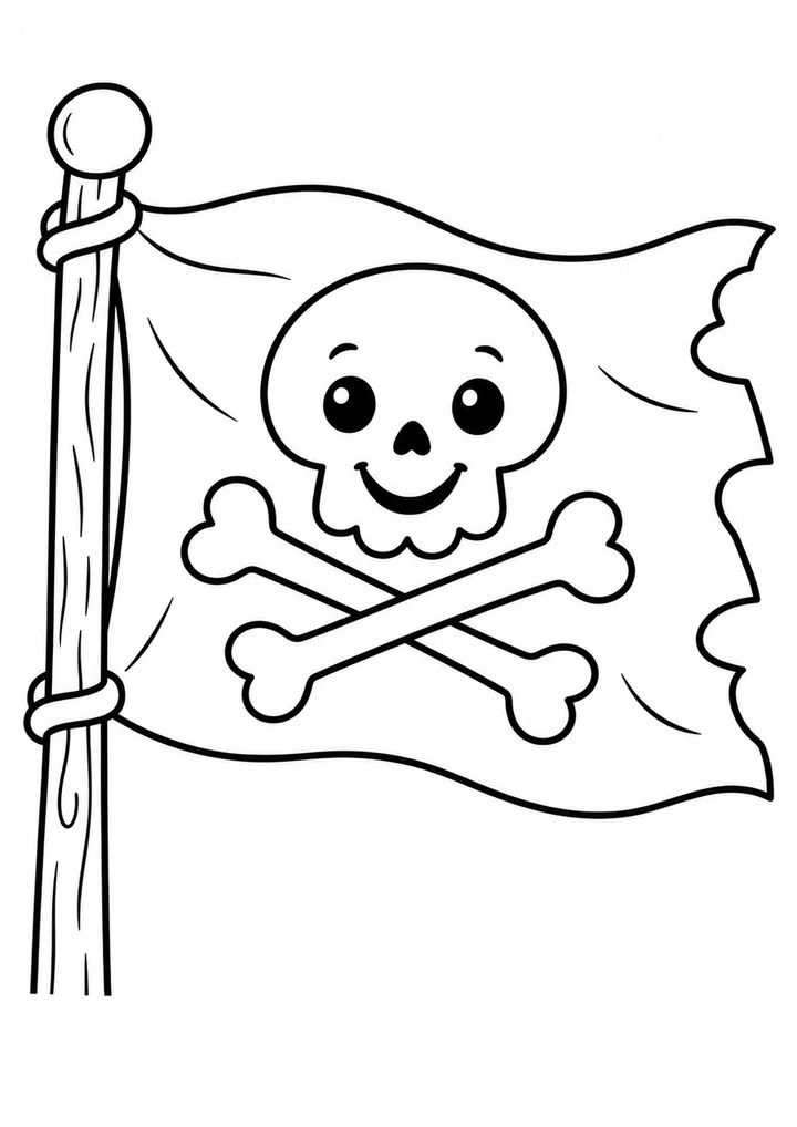 Le drapeau du bateau