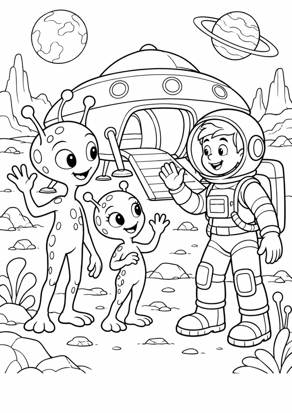 La visite des extraterrestres
