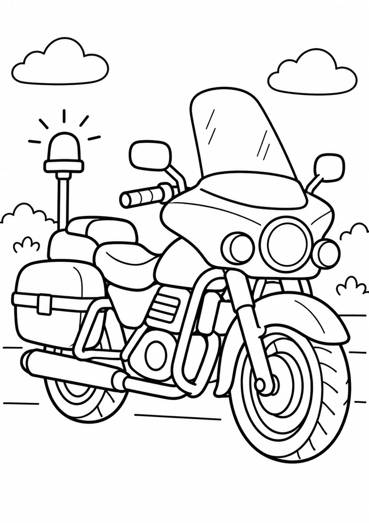 La moto de police