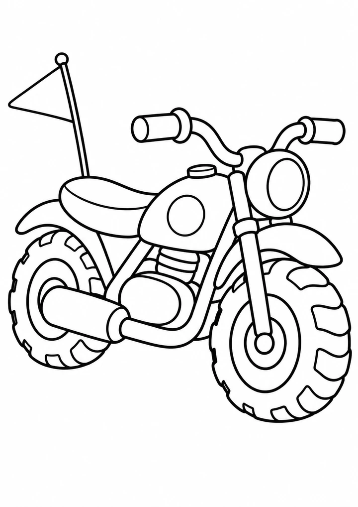 La moto au fanion