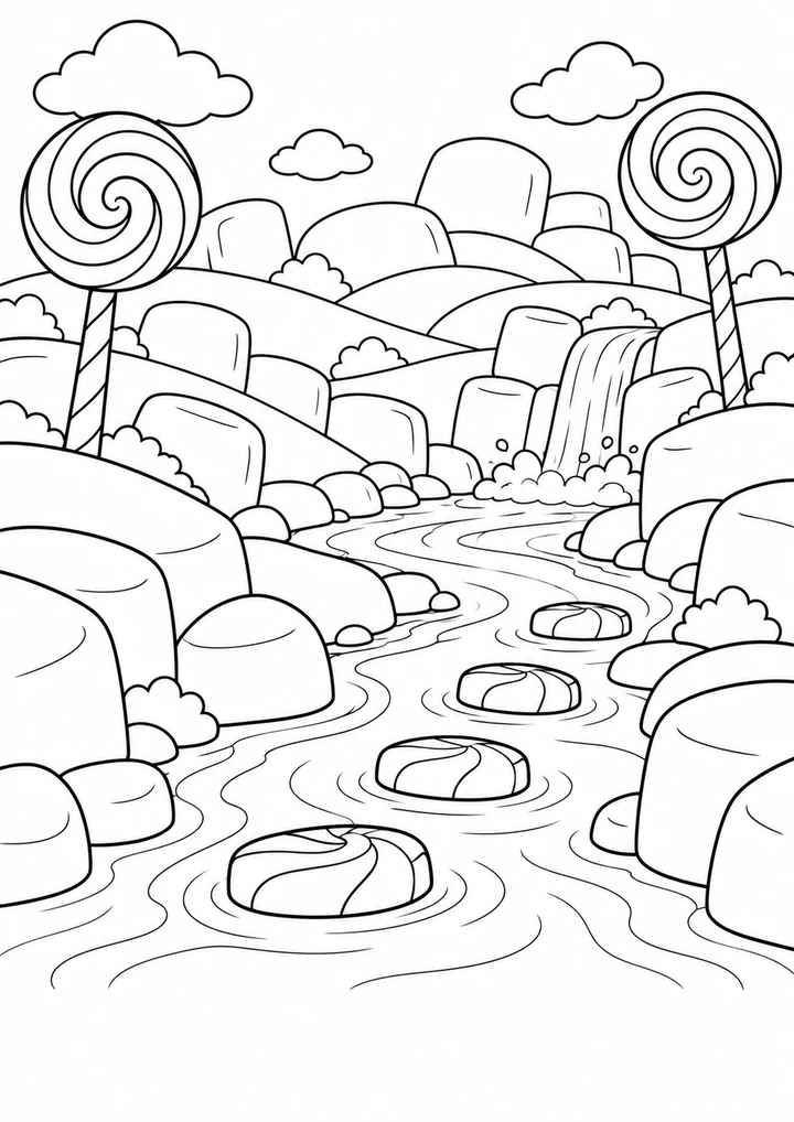 La rivière de bonbons