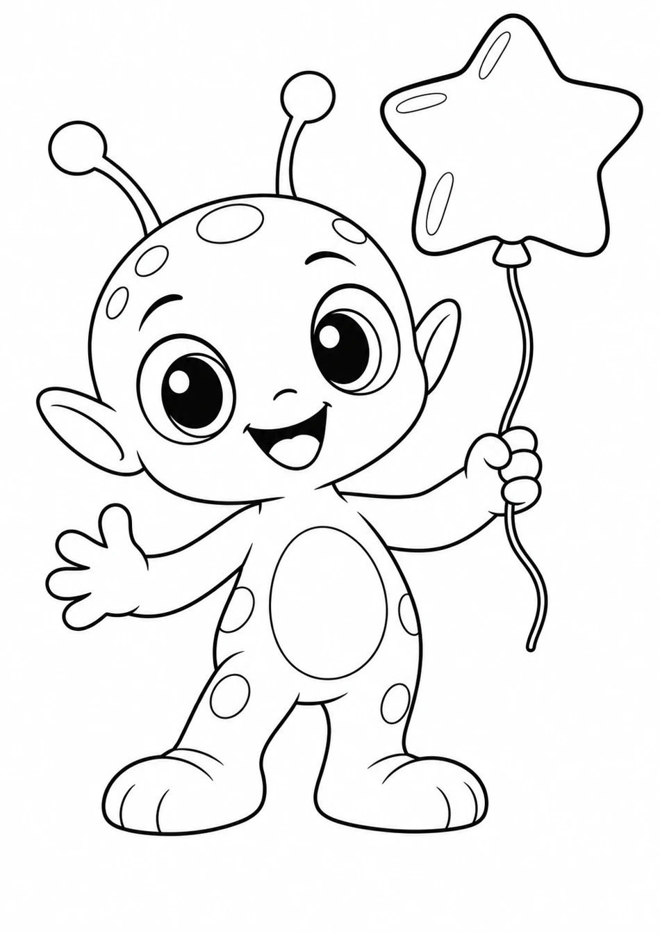 Le petit extraterrestre au ballon