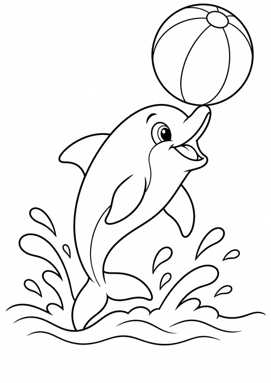 Le dauphin et son ballon