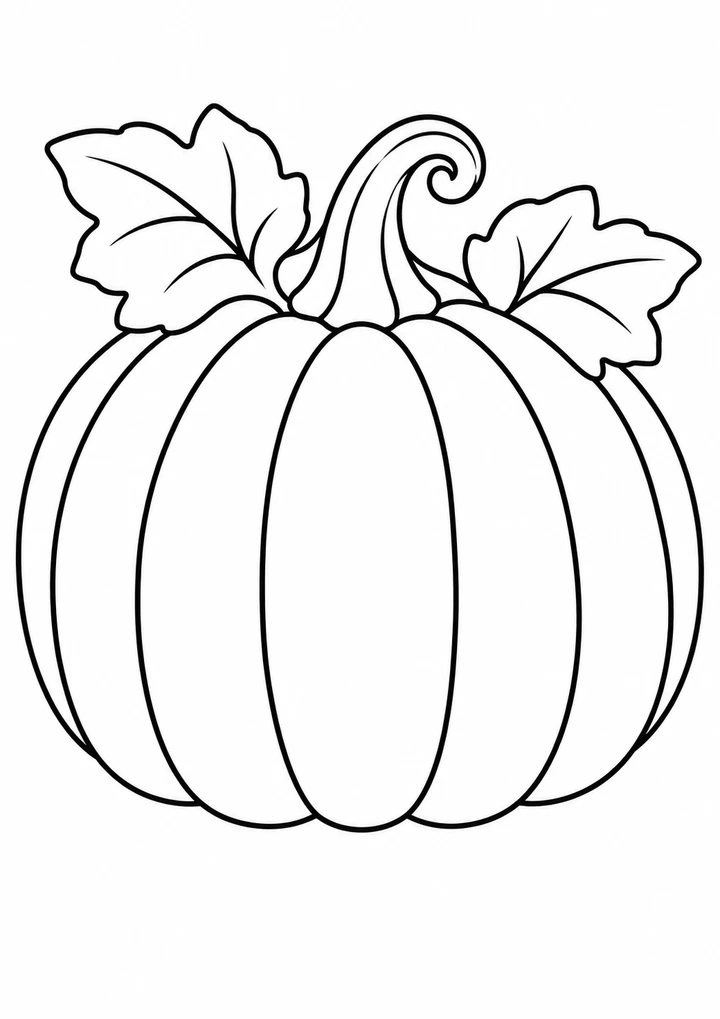 La citrouille et ses feuilles