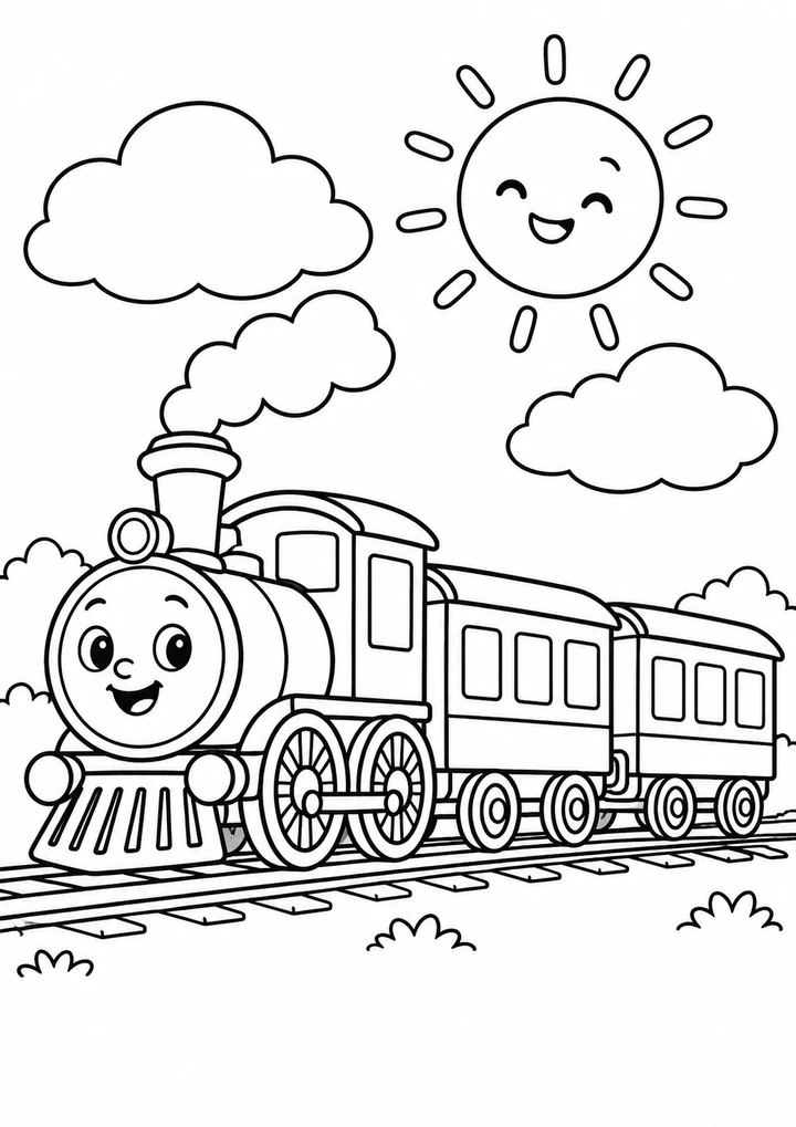 La locomotive et le soleil
