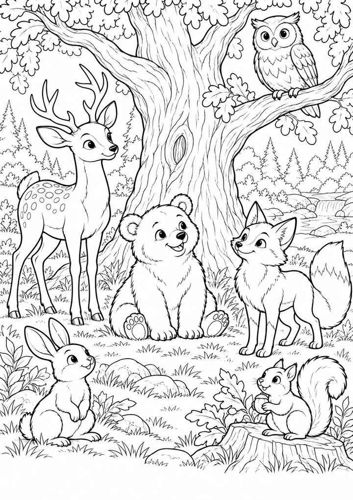 La grande rencontre de la forêt