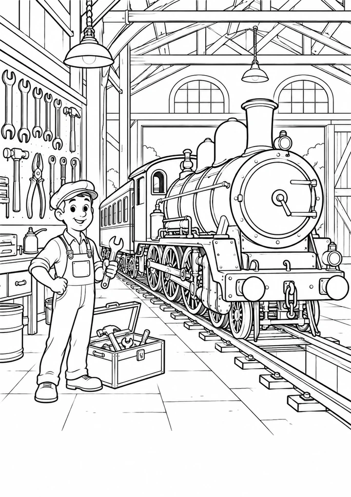 L’atelier des locomotives