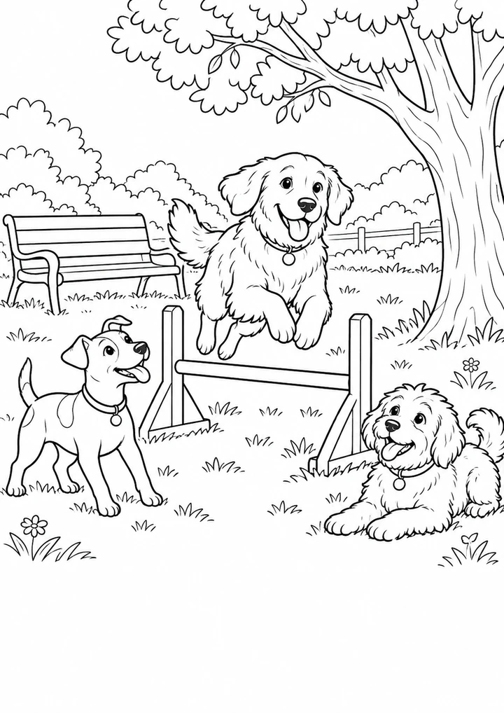 La rencontre au parc canin