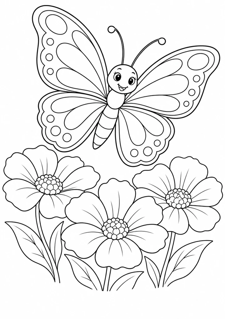 Le papillon dans le jardin d’été