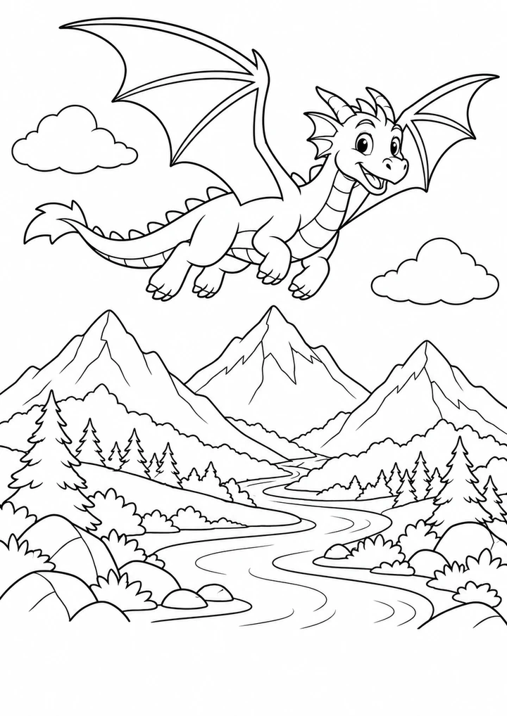 Le dragon au-dessus des montagnes