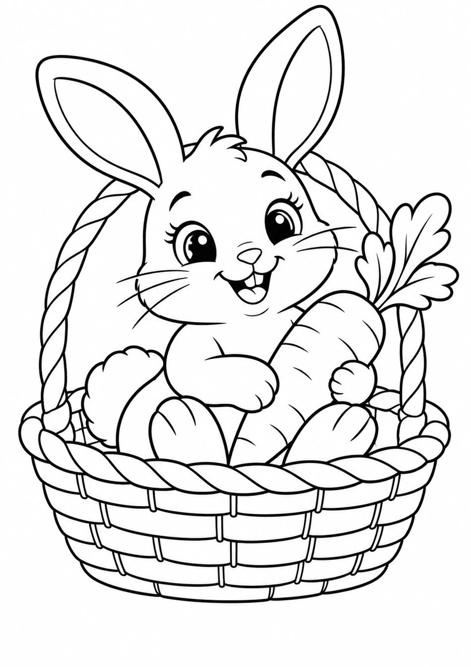 Le lapin dans son panier