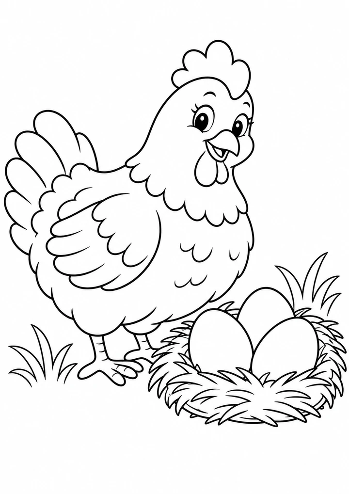 La poule et ses œufs