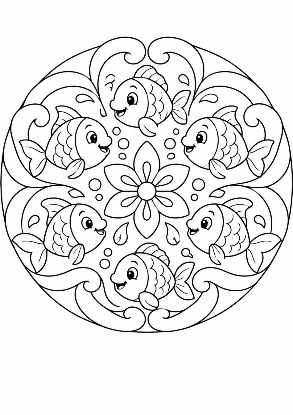 Le mandala des poissons