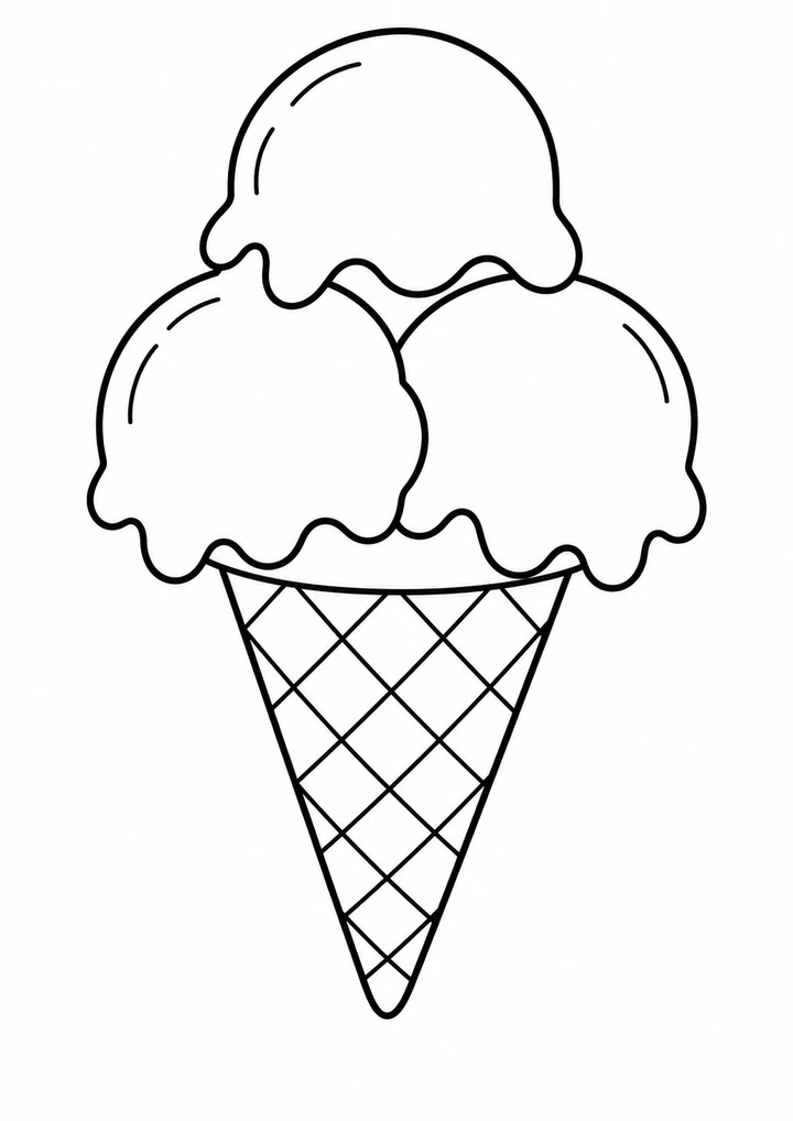 La glace à trois boules