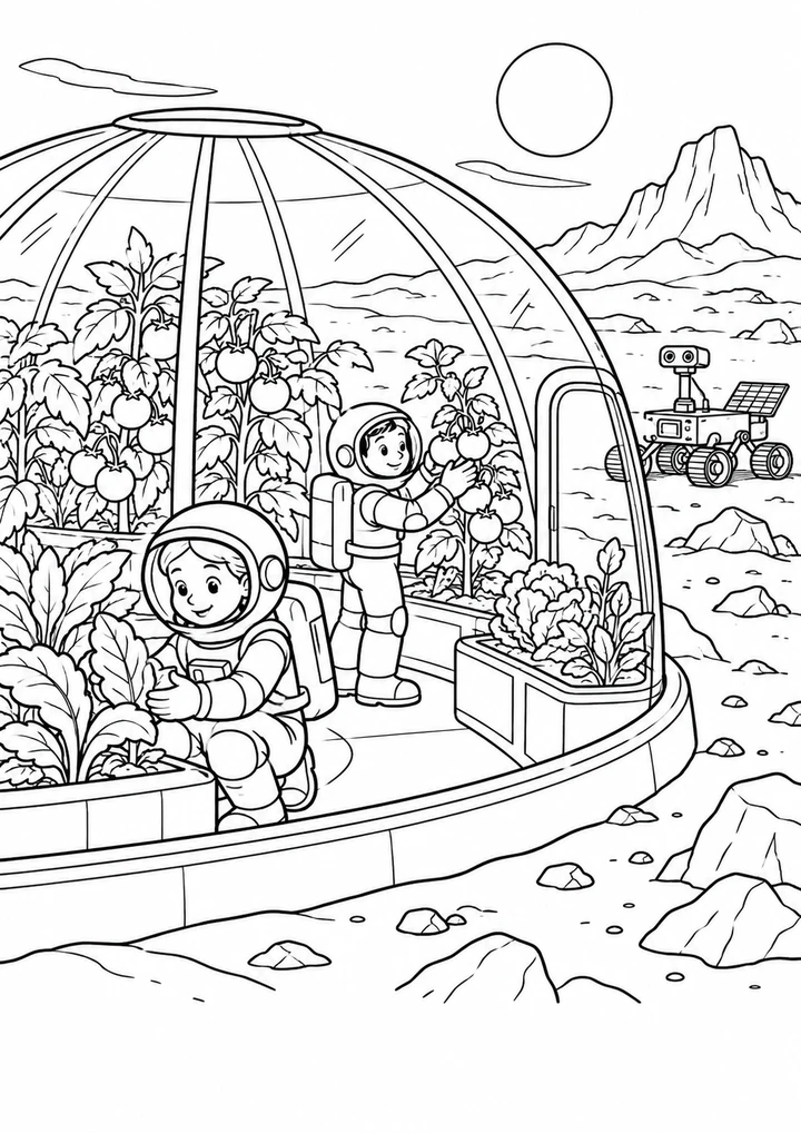 La serre sur Mars