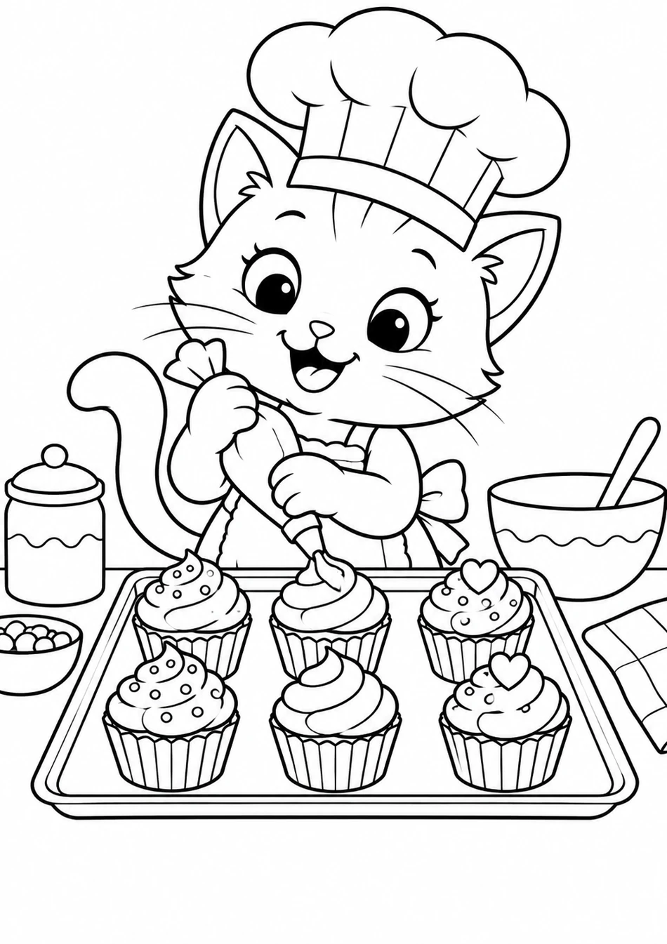 Le chaton pâtissier