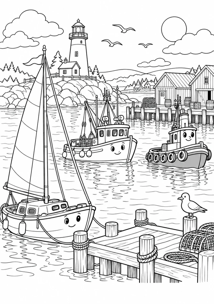 Le port et ses bateaux