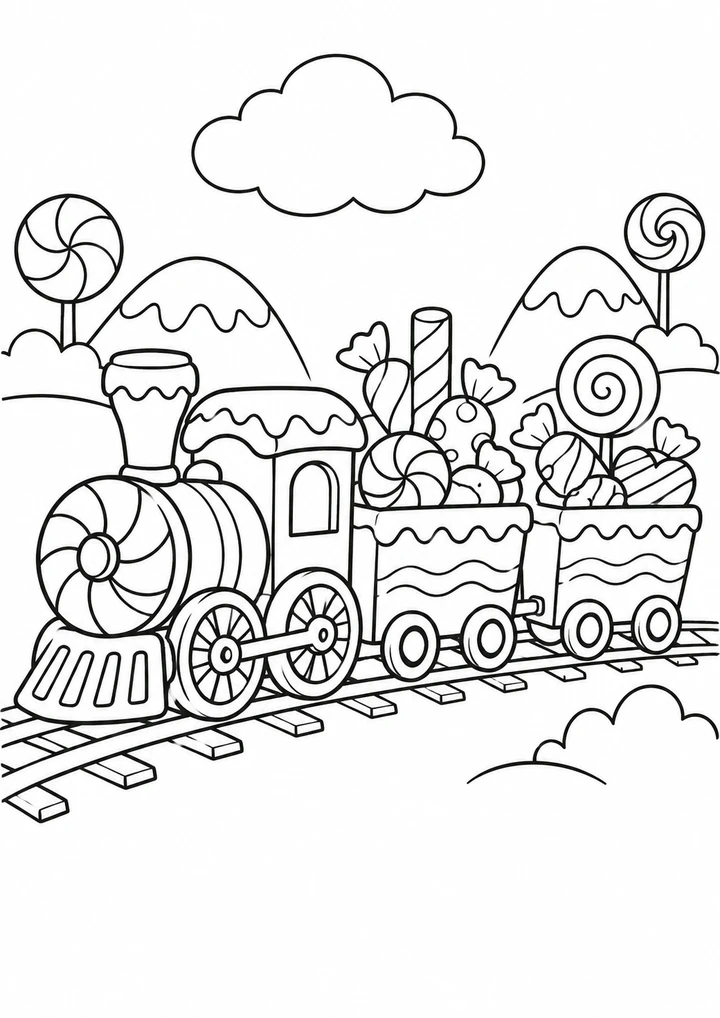 Le petit train de bonbons