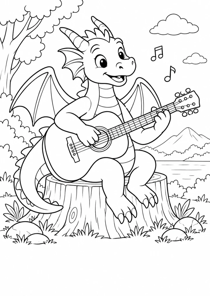 Le dragon musicien