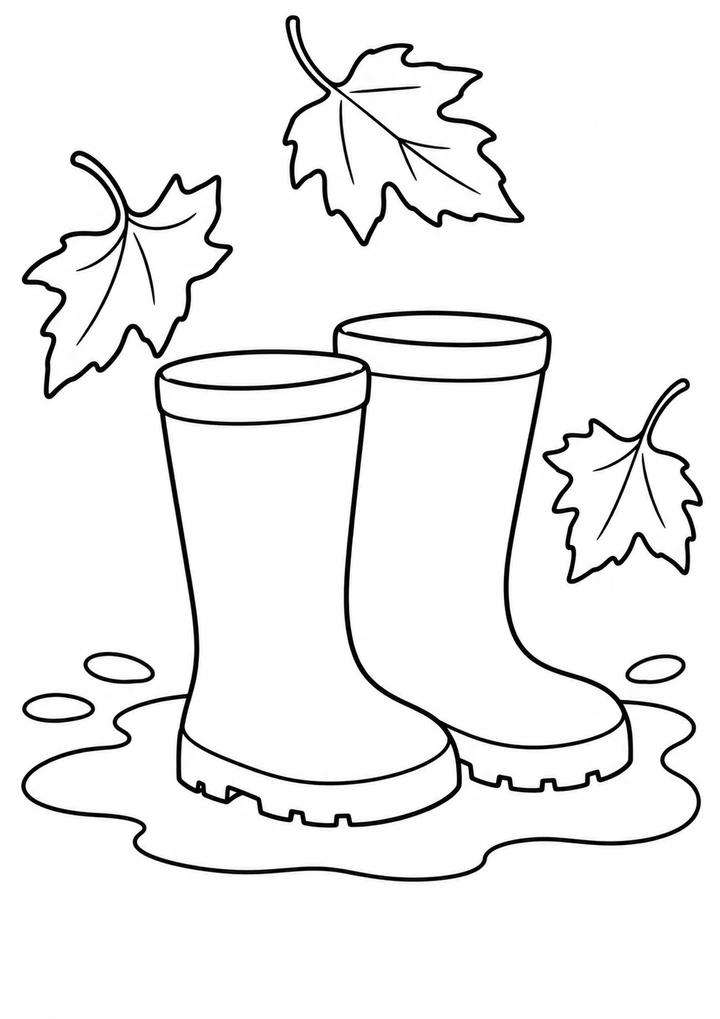 Les bottes dans la flaque