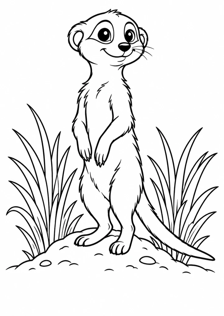 Le suricate aux aguets