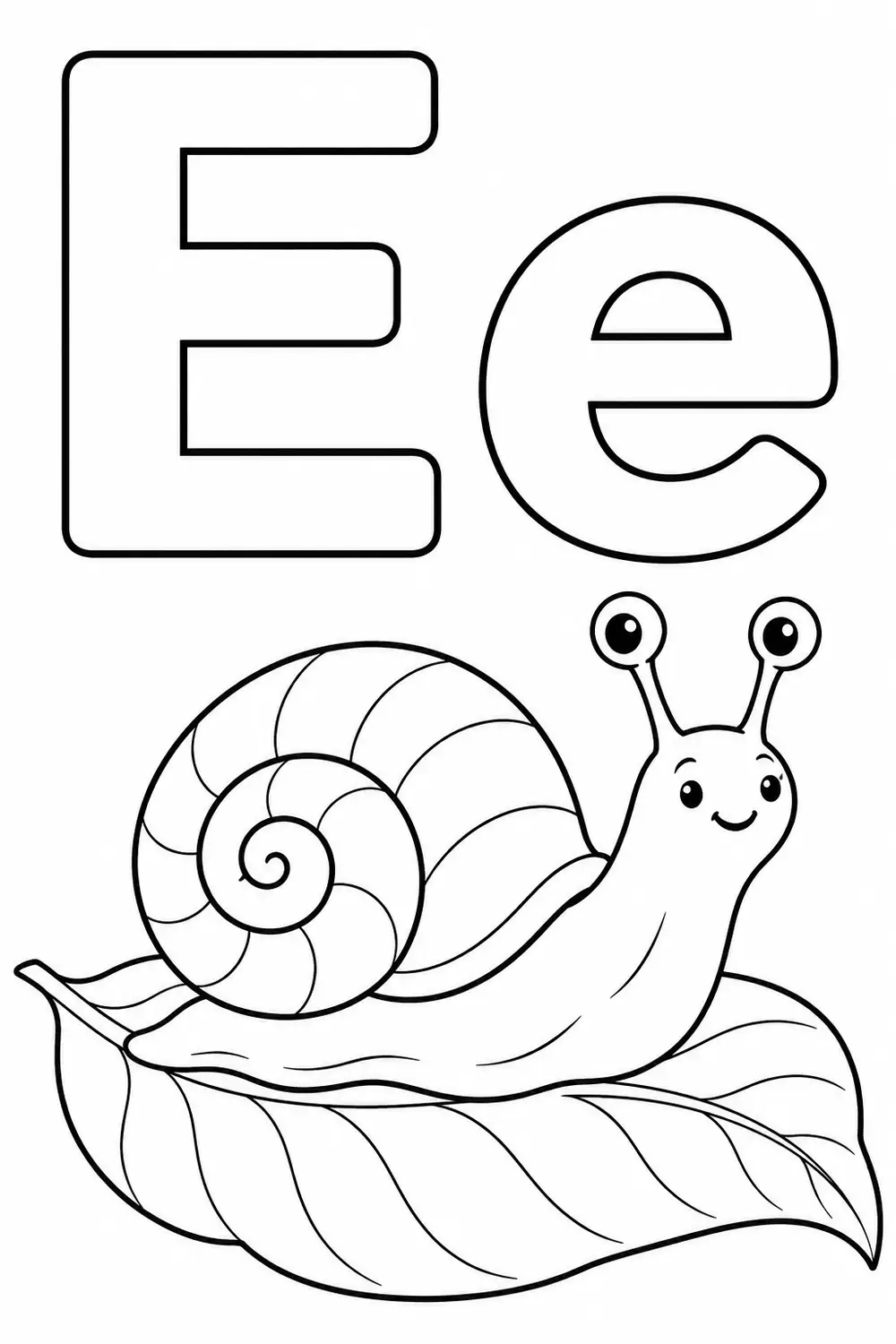 Lettre E comme escargot