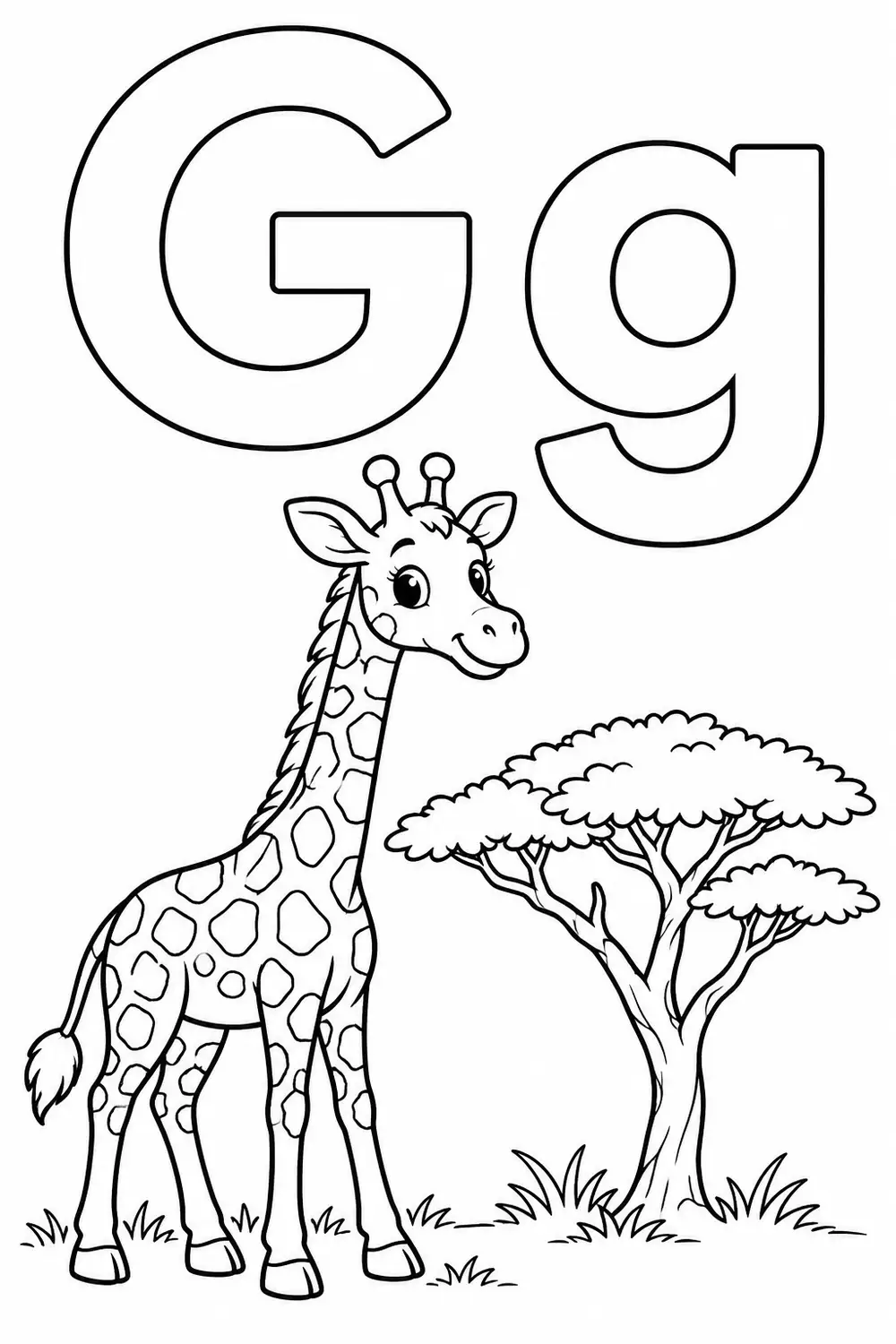 Lettre G comme girafe