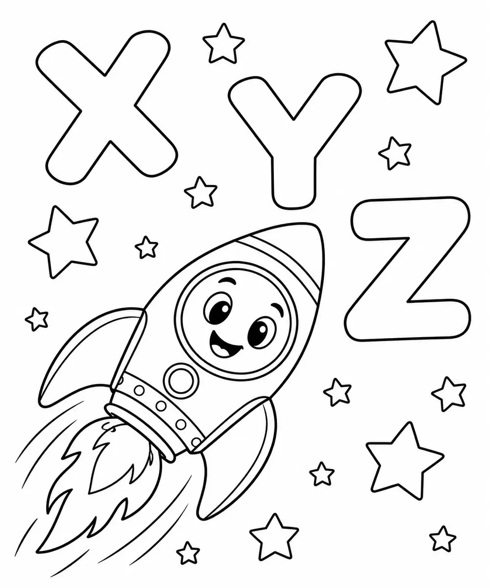 La fusée des lettres XYZ
