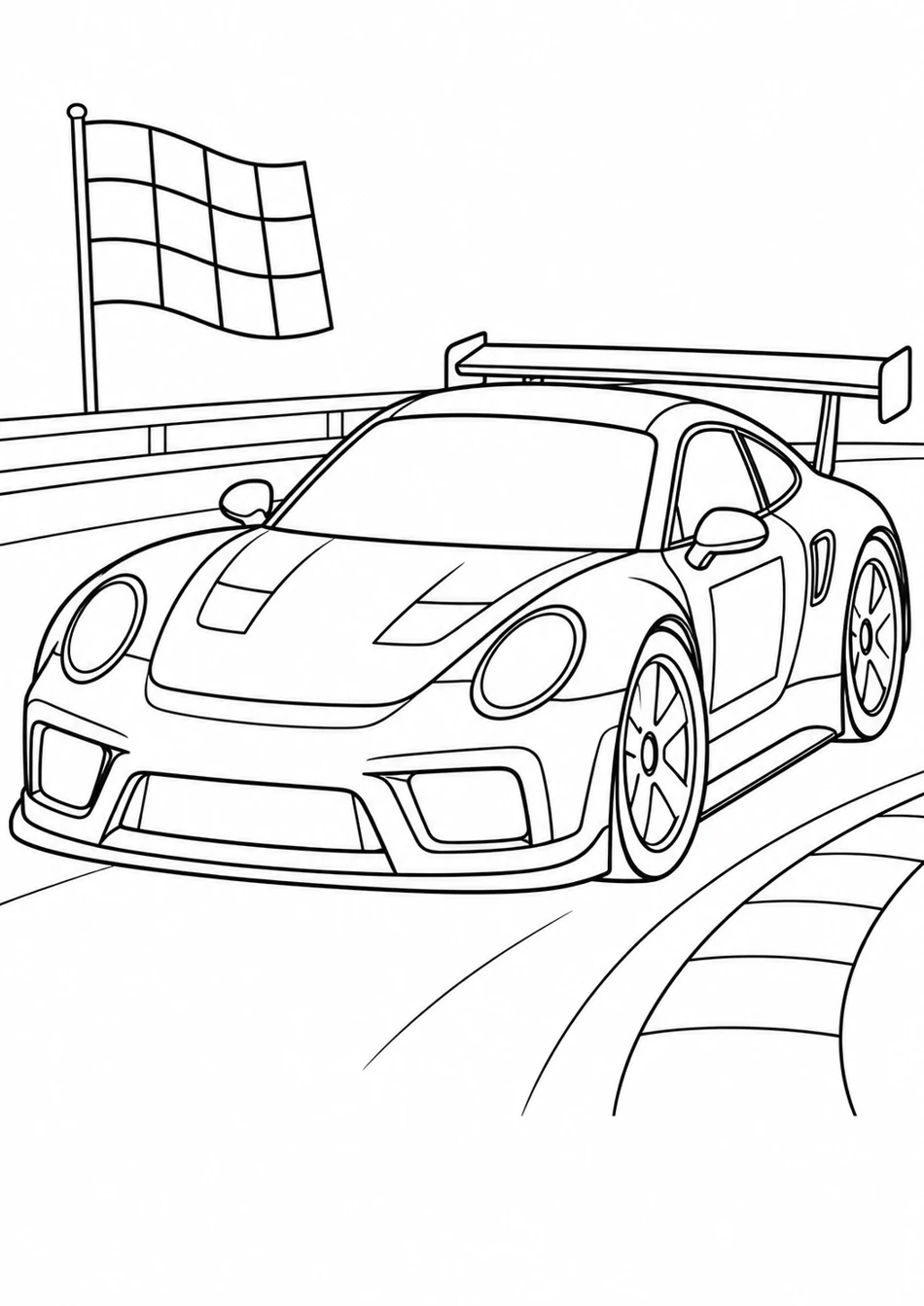 La voiture de course