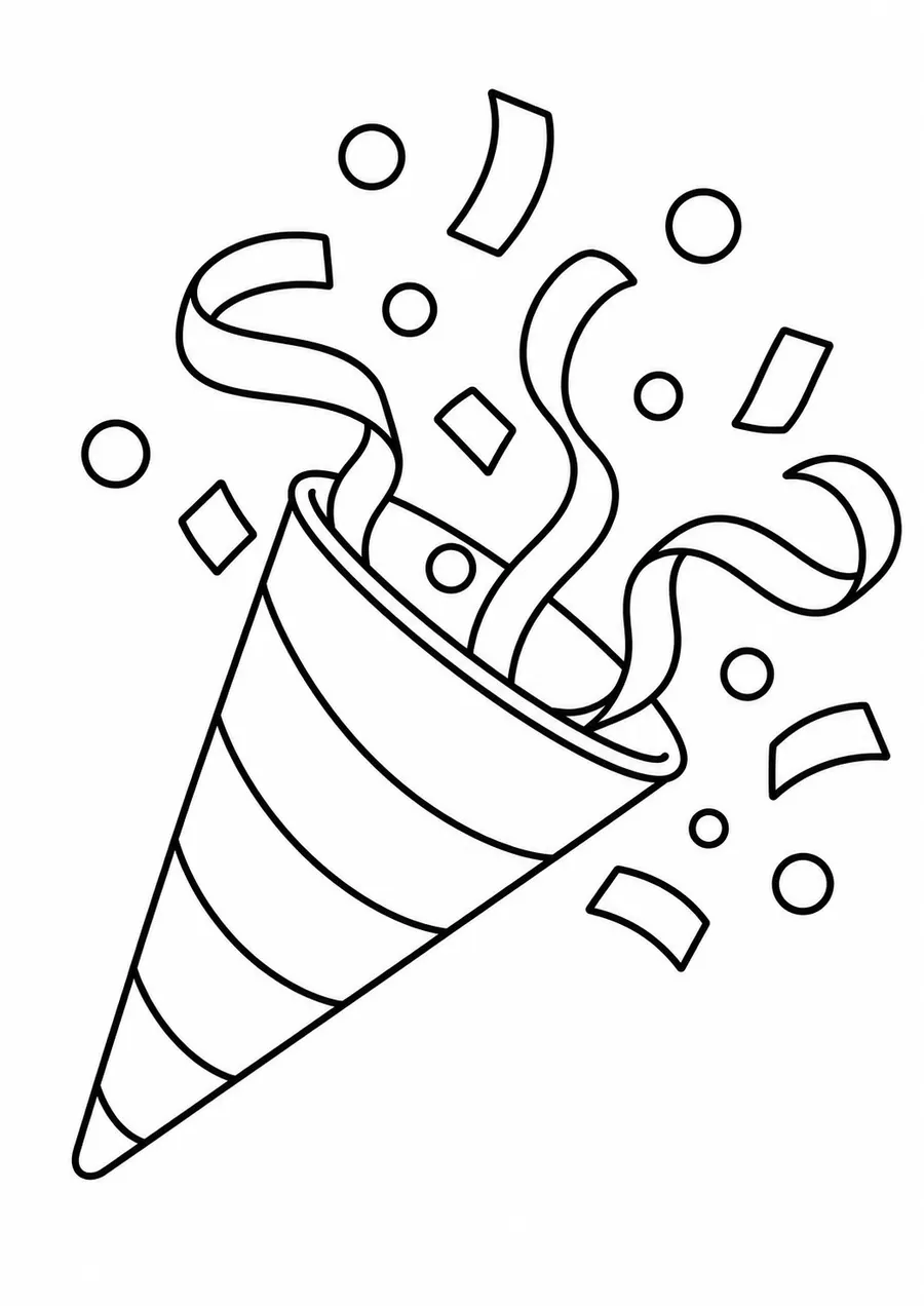 Un cornet de confettis