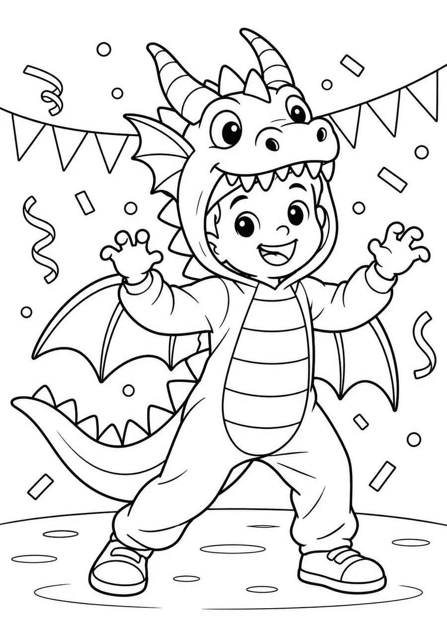 Un costume de dragon
