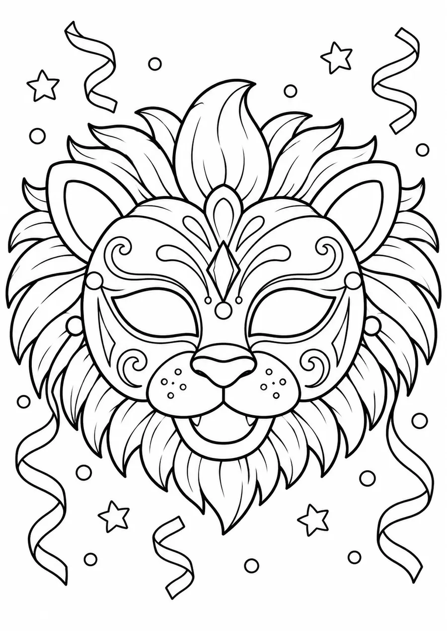 Un masque de lion