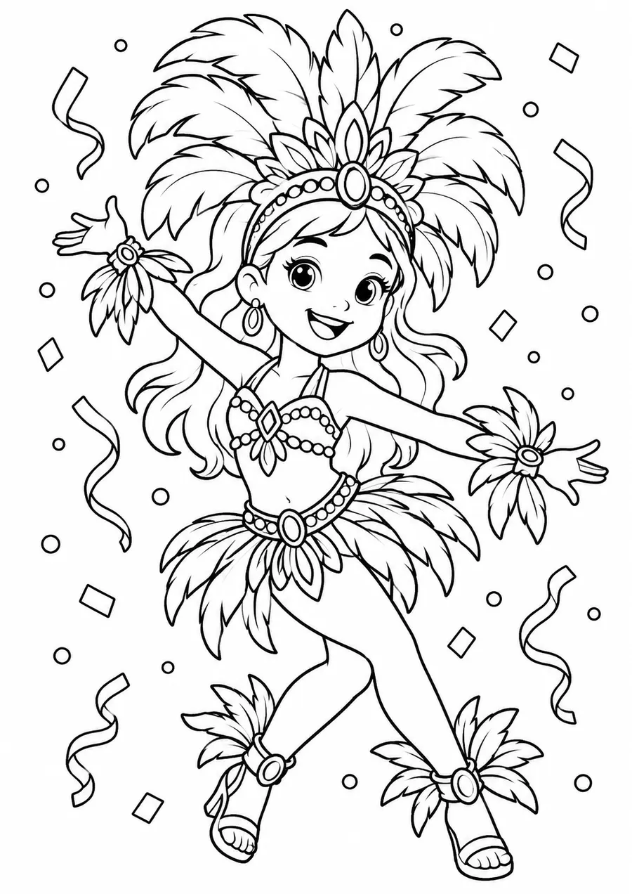 Une danseuse de carnaval