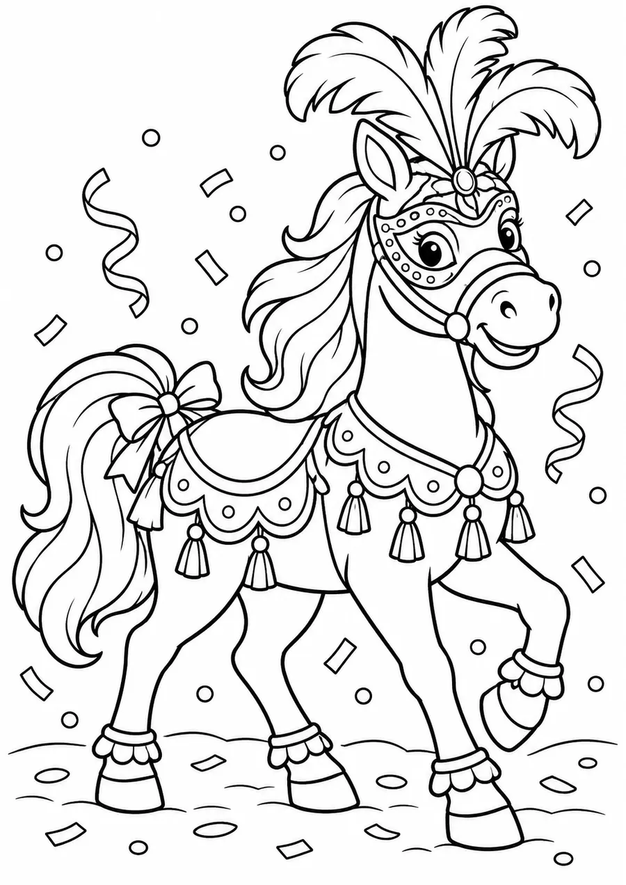 Un cheval déguisé